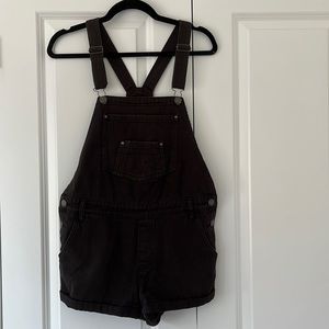 Billabong Black Denim Overalls